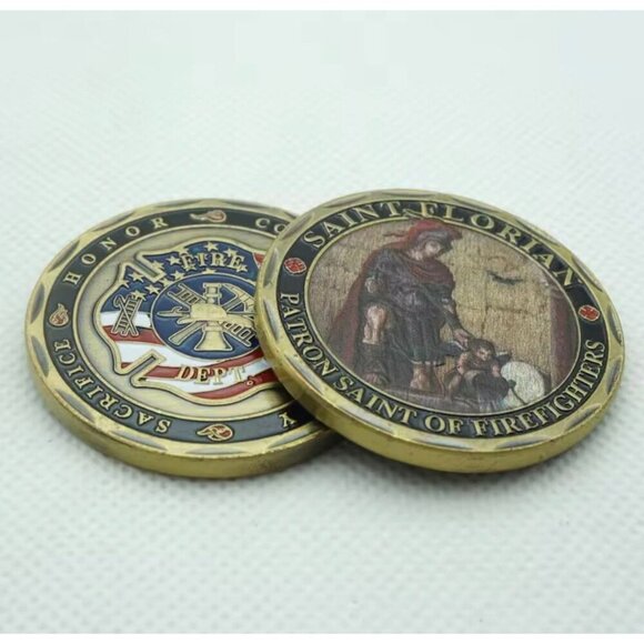Saint Florian Firefighter Coin - Picture 1 of 4